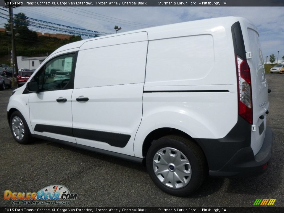 2016 Ford Transit Connect XL Cargo Van Extended Frozen White / Charcoal Black Photo #4
