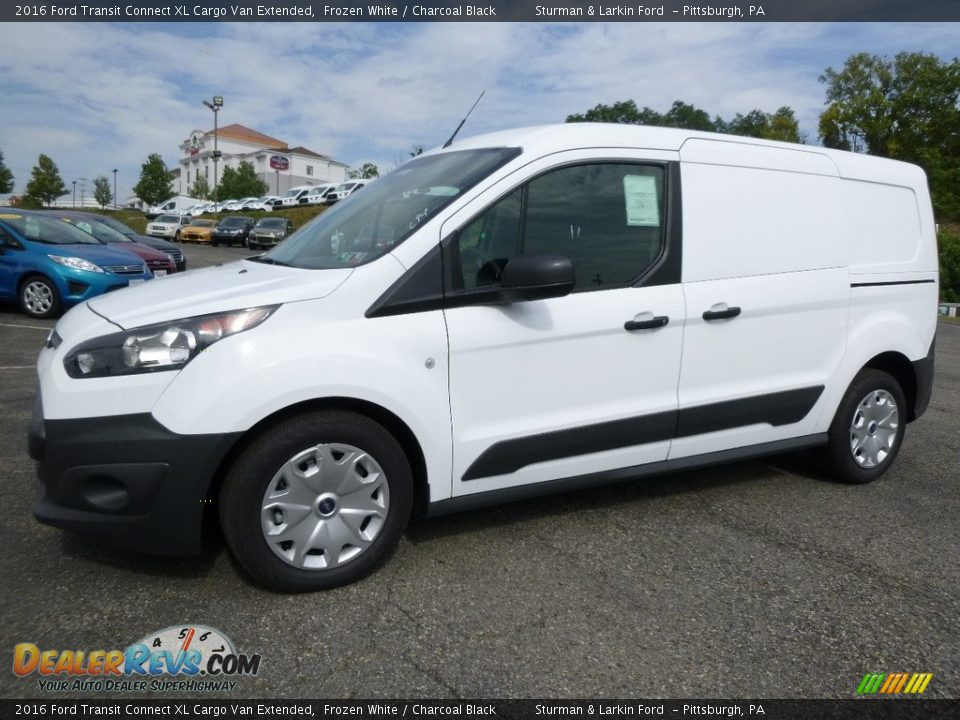 2016 Ford Transit Connect XL Cargo Van Extended Frozen White / Charcoal Black Photo #5