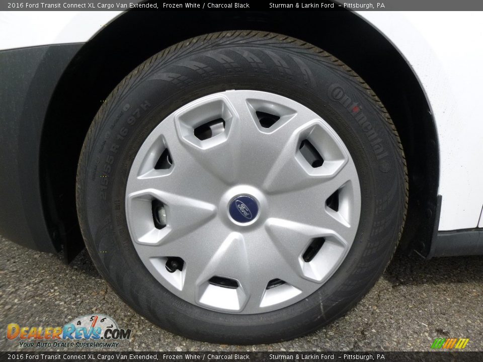 2016 Ford Transit Connect XL Cargo Van Extended Frozen White / Charcoal Black Photo #6