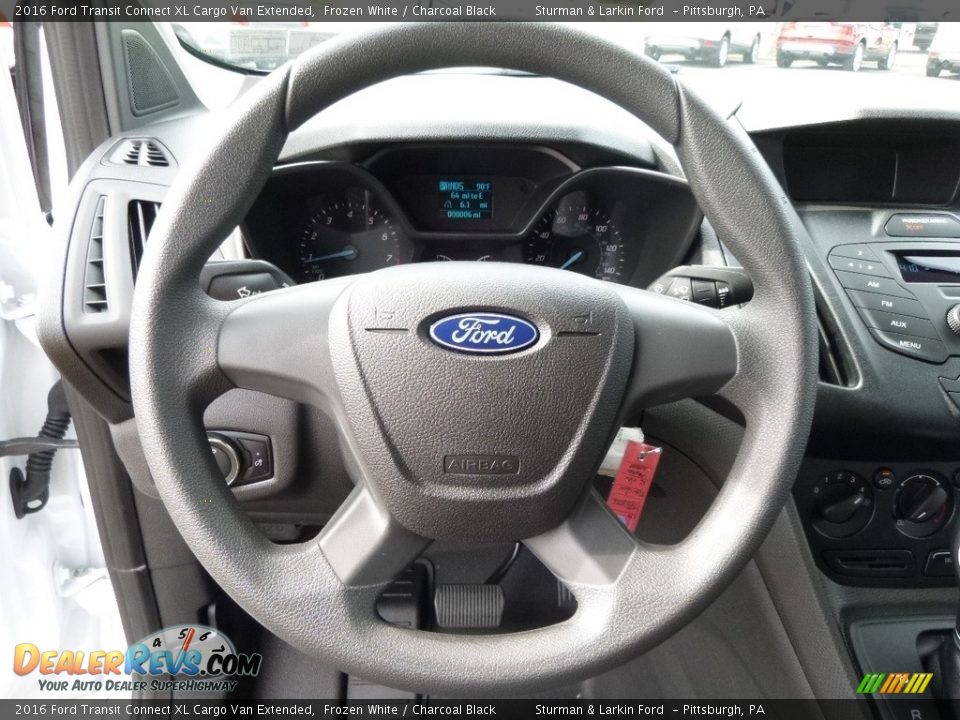 2016 Ford Transit Connect XL Cargo Van Extended Frozen White / Charcoal Black Photo #13
