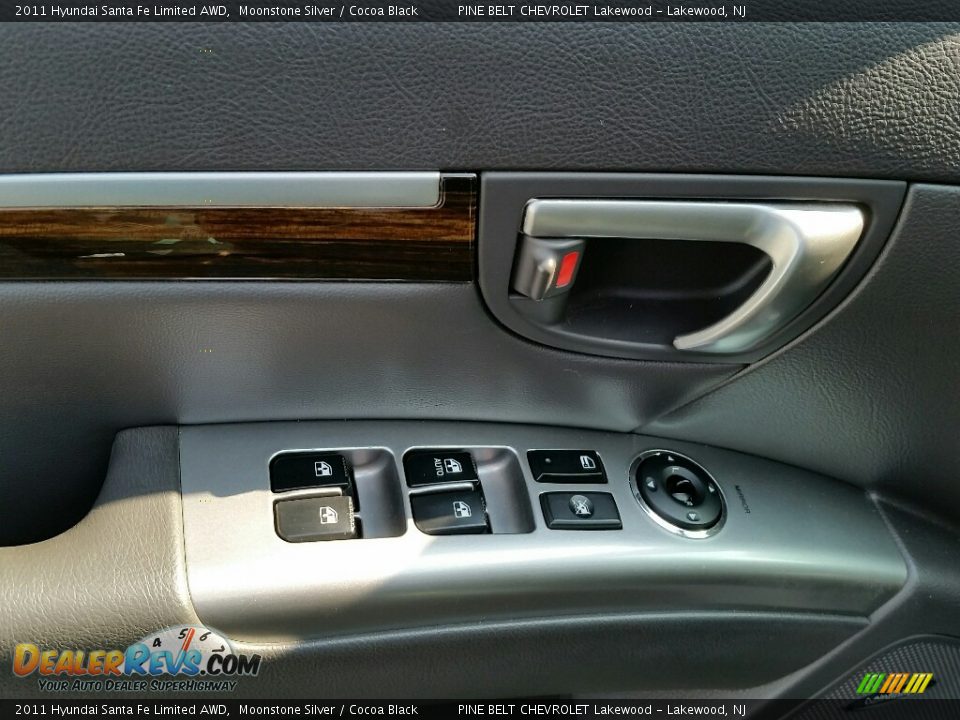 2011 Hyundai Santa Fe Limited AWD Moonstone Silver / Cocoa Black Photo #16