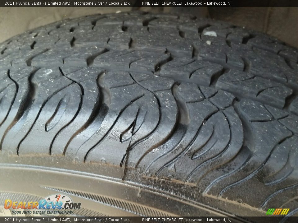 2011 Hyundai Santa Fe Limited AWD Moonstone Silver / Cocoa Black Photo #27