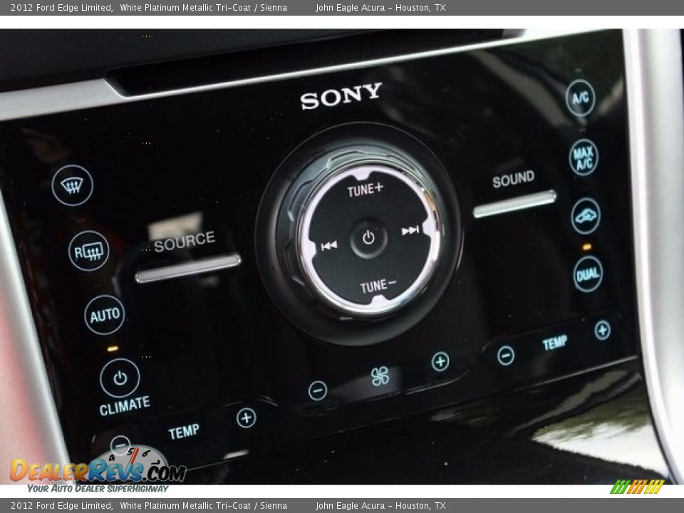 2012 Ford Edge Limited White Platinum Metallic Tri-Coat / Sienna Photo #33