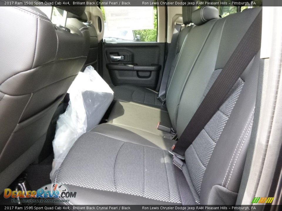 Rear Seat of 2017 Ram 1500 Sport Quad Cab 4x4 Photo #10