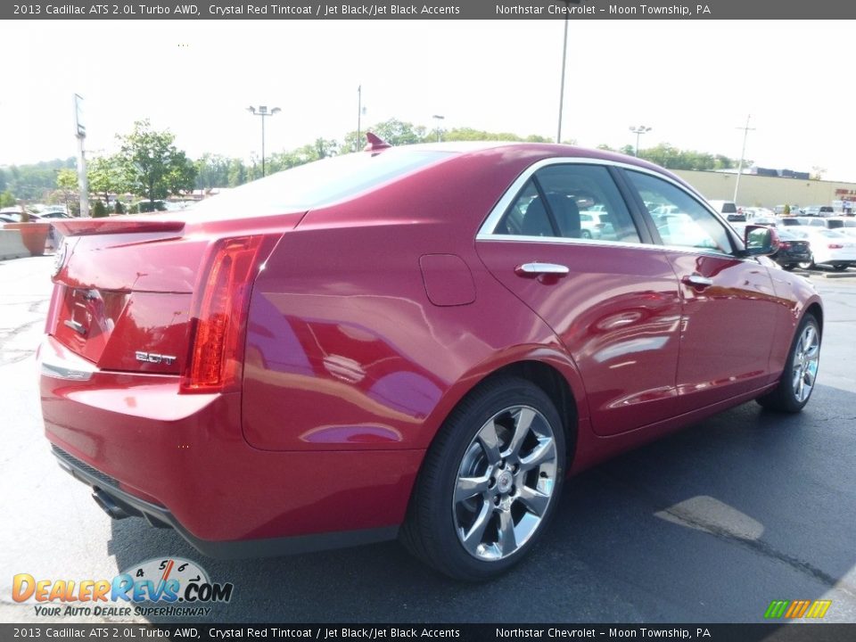 2013 Cadillac ATS 2.0L Turbo AWD Crystal Red Tintcoat / Jet Black/Jet Black Accents Photo #6