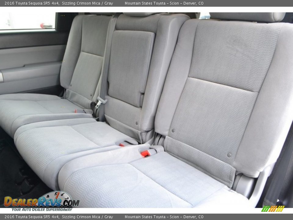Rear Seat of 2016 Toyota Sequoia SR5 4x4 Photo #7
