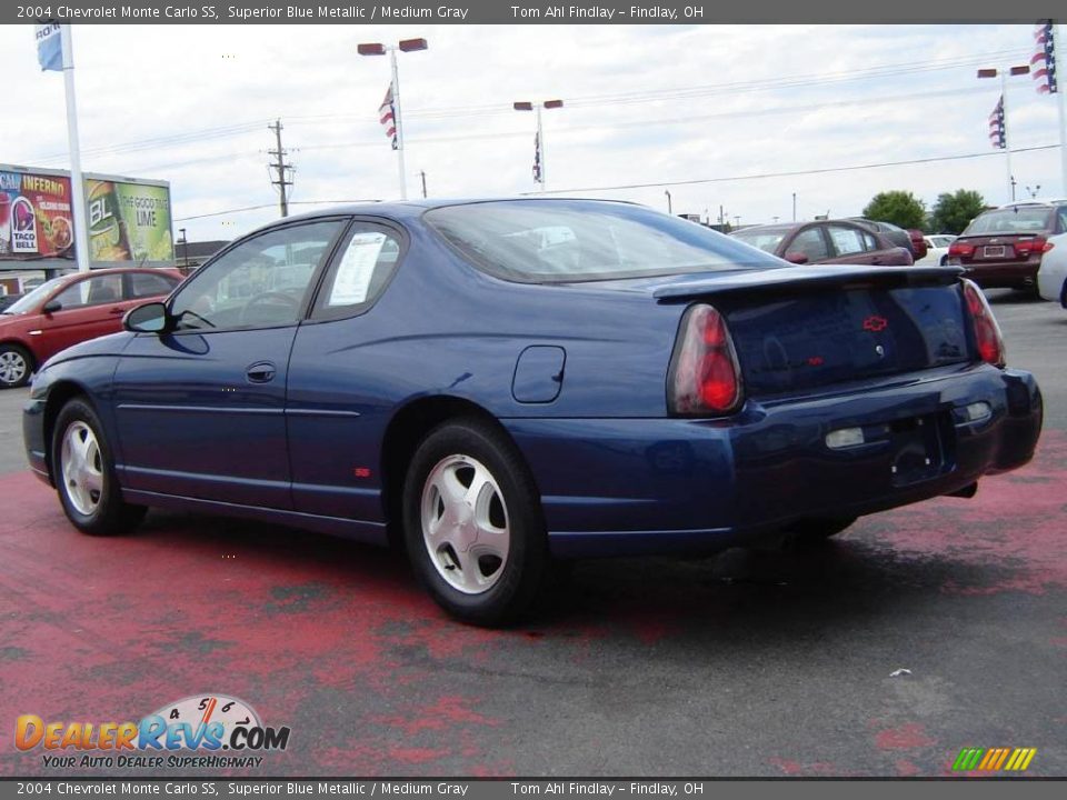 2004 Chevrolet Monte Carlo SS Superior Blue Metallic / Medium Gray Photo #3