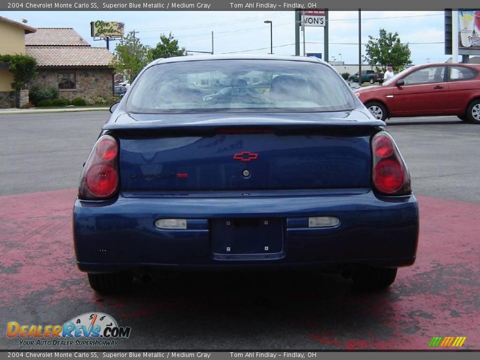 2004 Chevrolet Monte Carlo SS Superior Blue Metallic / Medium Gray Photo #4