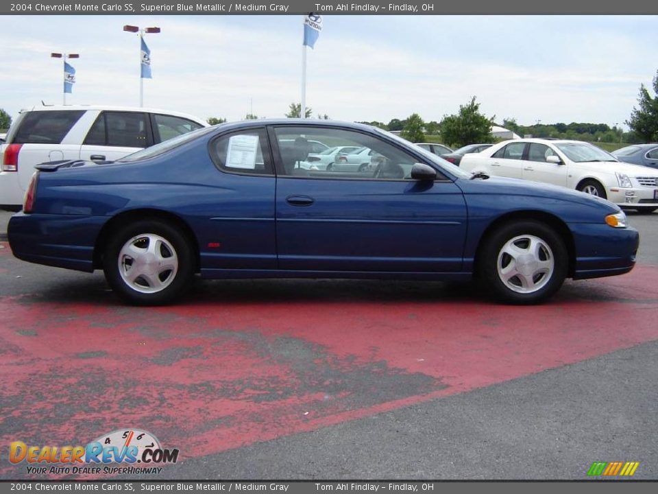 2004 Chevrolet Monte Carlo SS Superior Blue Metallic / Medium Gray Photo #6