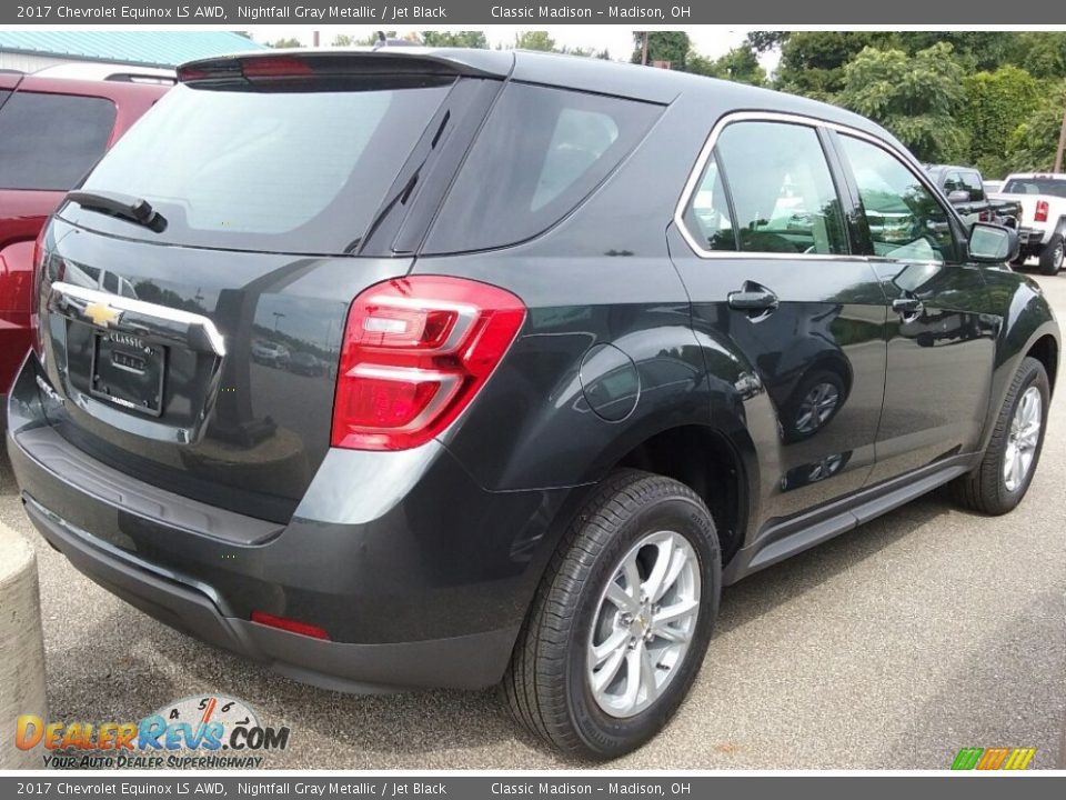 2017 Chevrolet Equinox LS AWD Nightfall Gray Metallic / Jet Black Photo #2