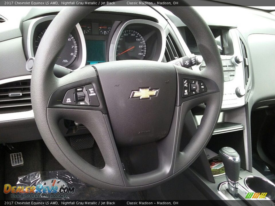 2017 Chevrolet Equinox LS AWD Nightfall Gray Metallic / Jet Black Photo #4
