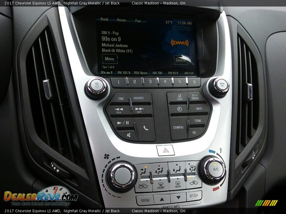 2017 Chevrolet Equinox LS AWD Nightfall Gray Metallic / Jet Black Photo #6