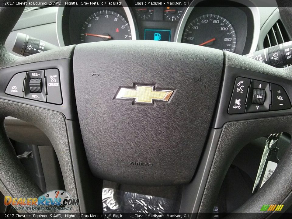 2017 Chevrolet Equinox LS AWD Nightfall Gray Metallic / Jet Black Photo #8