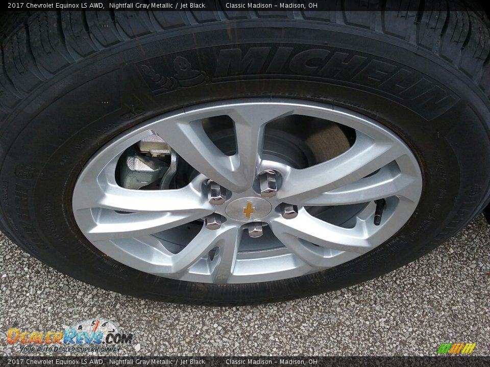 2017 Chevrolet Equinox LS AWD Nightfall Gray Metallic / Jet Black Photo #9