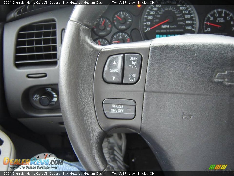 2004 Chevrolet Monte Carlo SS Superior Blue Metallic / Medium Gray Photo #16