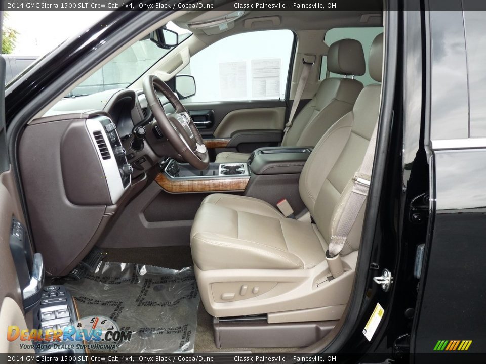 Cocoa/Dune Interior - 2014 GMC Sierra 1500 SLT Crew Cab 4x4 Photo #8