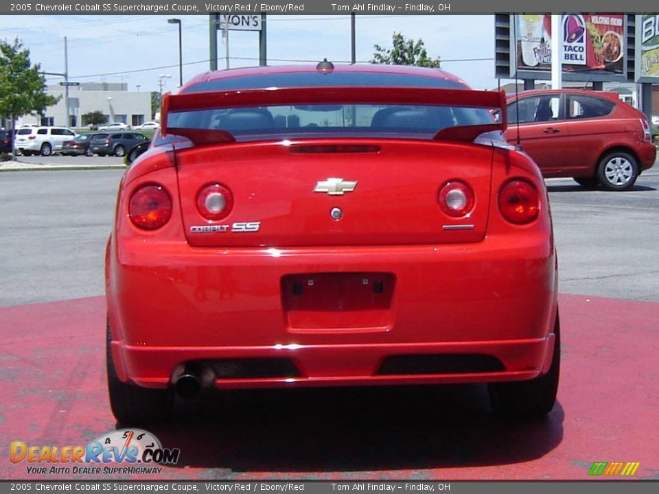 2005 Chevrolet Cobalt SS Supercharged Coupe Victory Red / Ebony/Red Photo #3