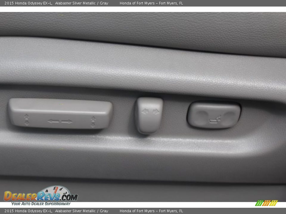 2015 Honda Odyssey EX-L Alabaster Silver Metallic / Gray Photo #10