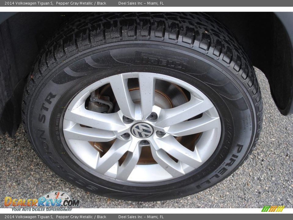 2014 Volkswagen Tiguan S Pepper Gray Metallic / Black Photo #11