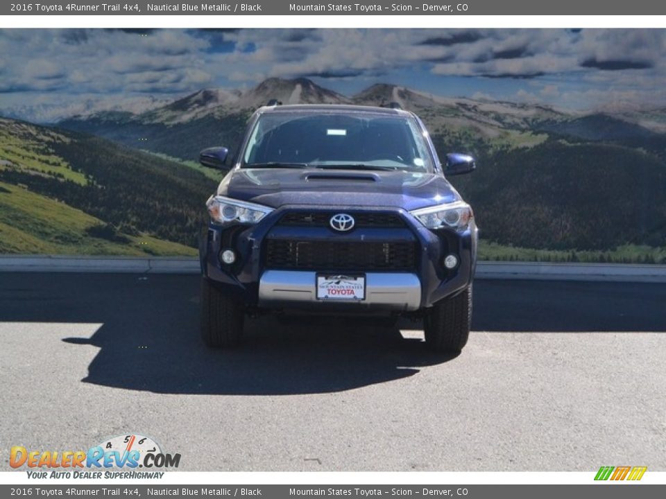 2016 Toyota 4Runner Trail 4x4 Nautical Blue Metallic / Black Photo #2