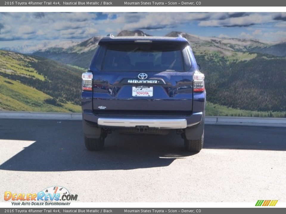 2016 Toyota 4Runner Trail 4x4 Nautical Blue Metallic / Black Photo #4