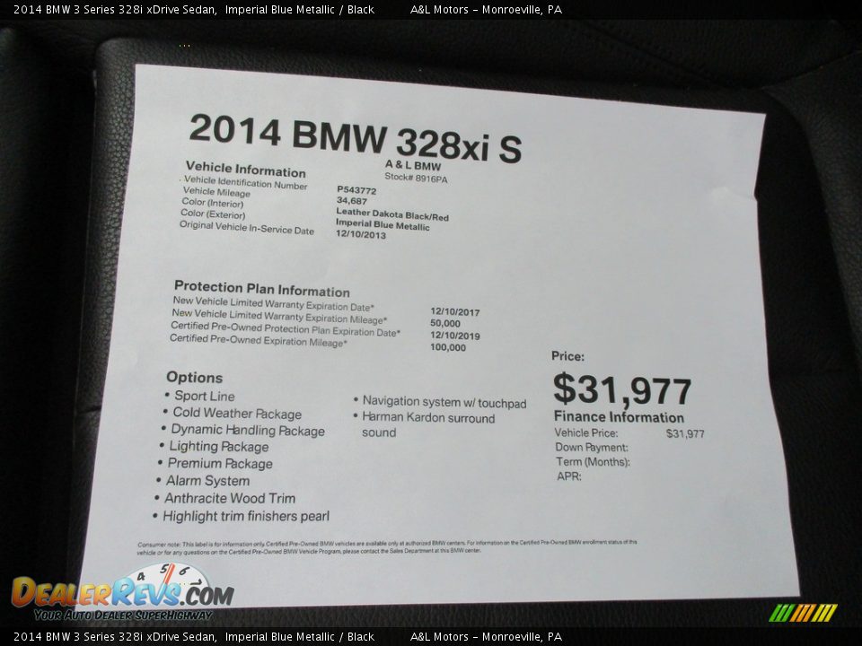 2014 BMW 3 Series 328i xDrive Sedan Imperial Blue Metallic / Black Photo #11