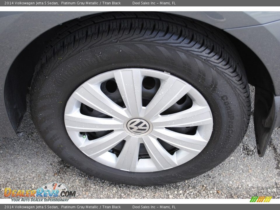 2014 Volkswagen Jetta S Sedan Platinum Gray Metallic / Titan Black Photo #10