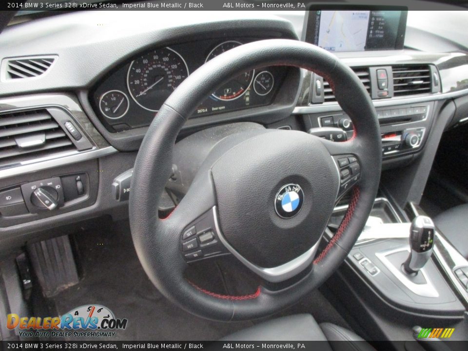 2014 BMW 3 Series 328i xDrive Sedan Imperial Blue Metallic / Black Photo #14