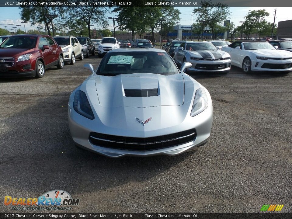 2017 Chevrolet Corvette Stingray Coupe Blade Silver Metallic / Jet Black Photo #2