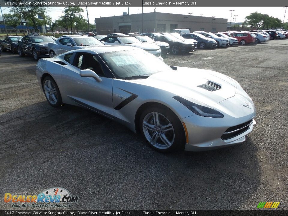 2017 Chevrolet Corvette Stingray Coupe Blade Silver Metallic / Jet Black Photo #3