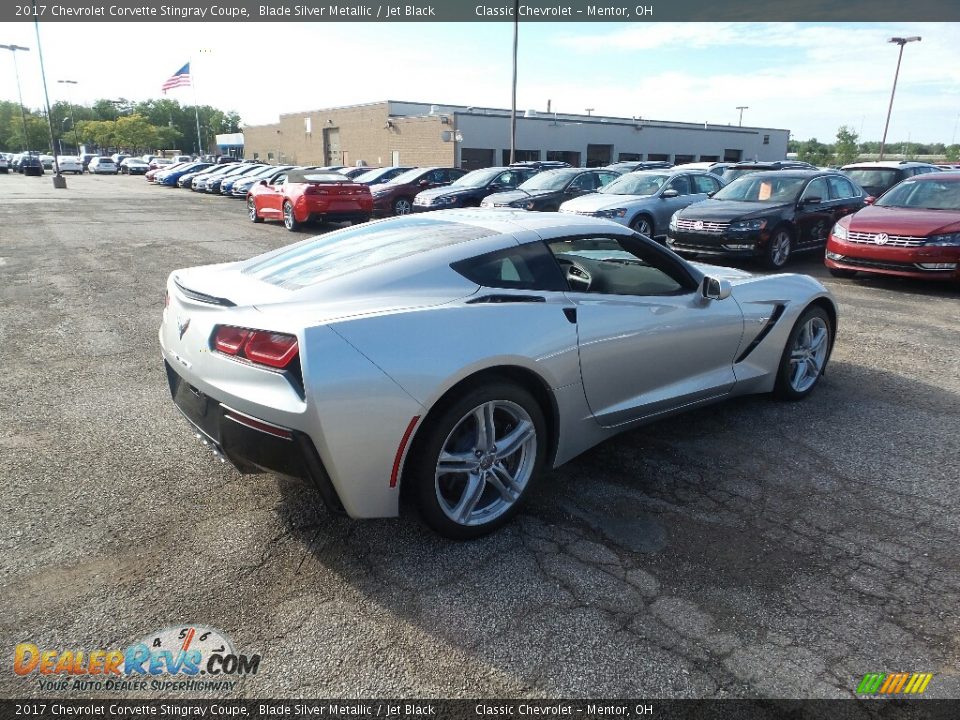 2017 Chevrolet Corvette Stingray Coupe Blade Silver Metallic / Jet Black Photo #5