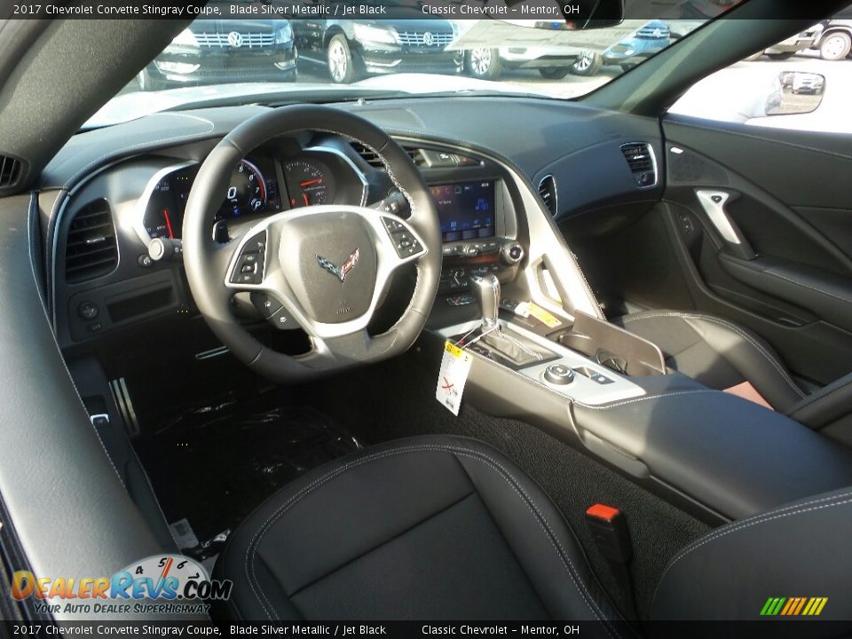 2017 Chevrolet Corvette Stingray Coupe Blade Silver Metallic / Jet Black Photo #7
