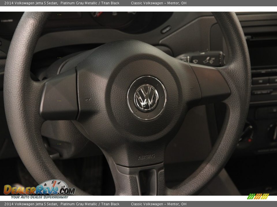 2014 Volkswagen Jetta S Sedan Platinum Gray Metallic / Titan Black Photo #6