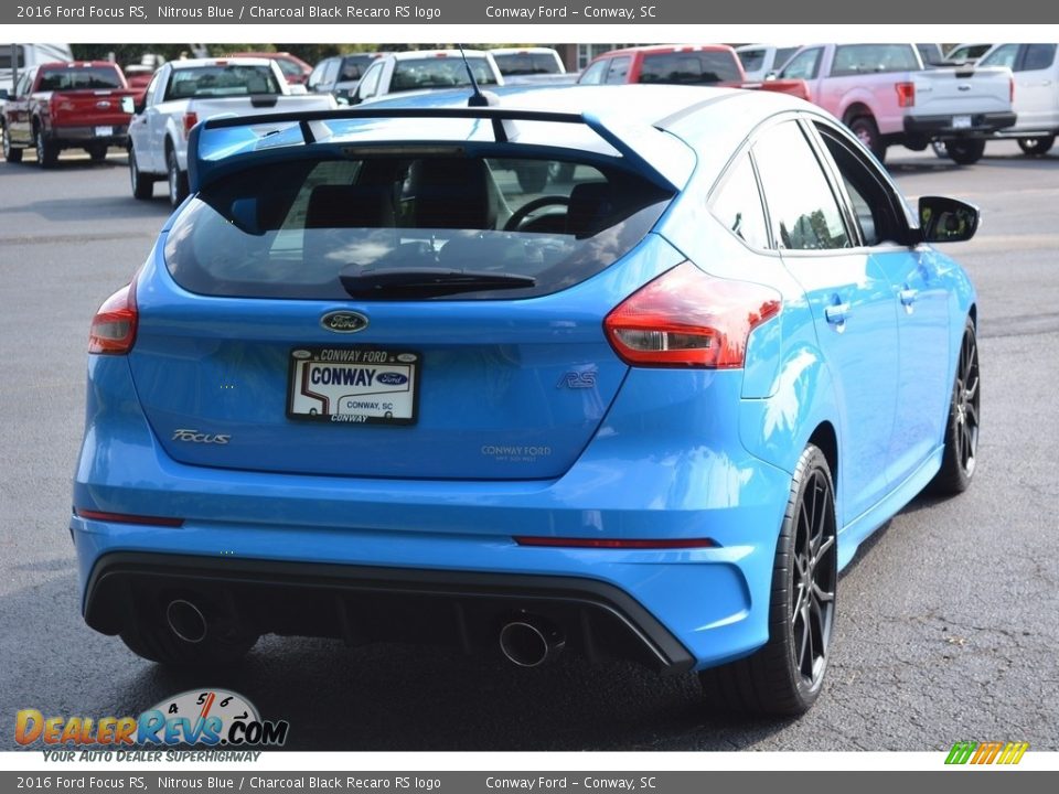 2016 Ford Focus RS Nitrous Blue / Charcoal Black Recaro RS logo Photo #3