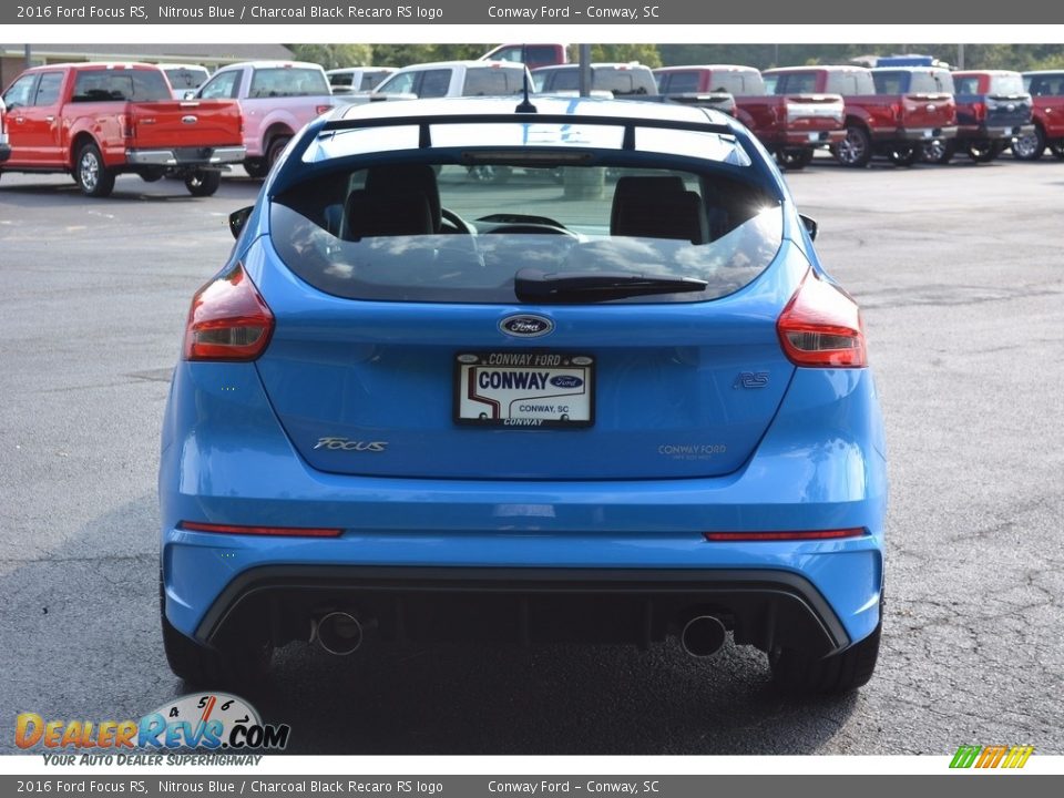 2016 Ford Focus RS Nitrous Blue / Charcoal Black Recaro RS logo Photo #4