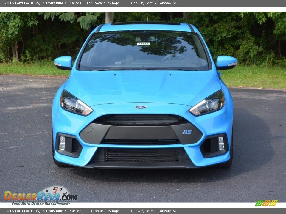 2016 Ford Focus RS Nitrous Blue / Charcoal Black Recaro RS logo Photo #10