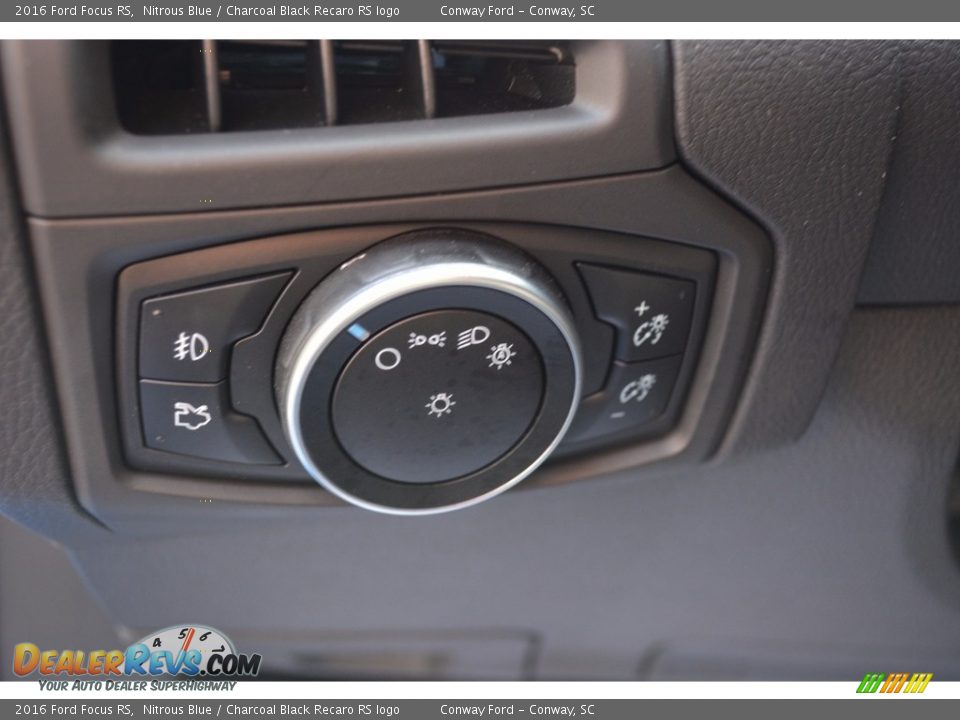 2016 Ford Focus RS Nitrous Blue / Charcoal Black Recaro RS logo Photo #11