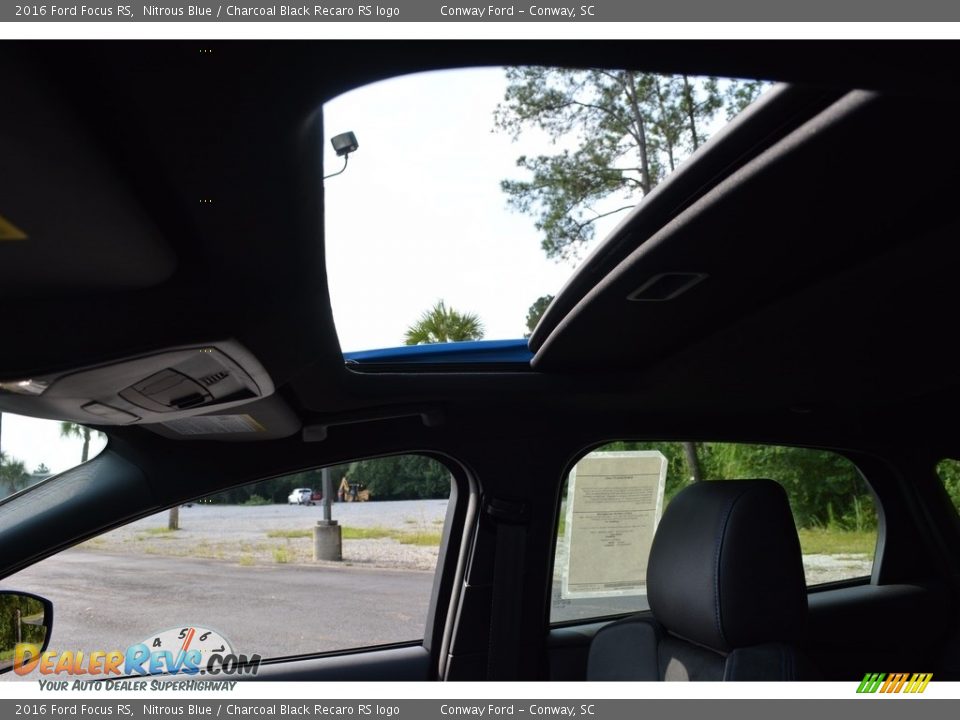 2016 Ford Focus RS Nitrous Blue / Charcoal Black Recaro RS logo Photo #12
