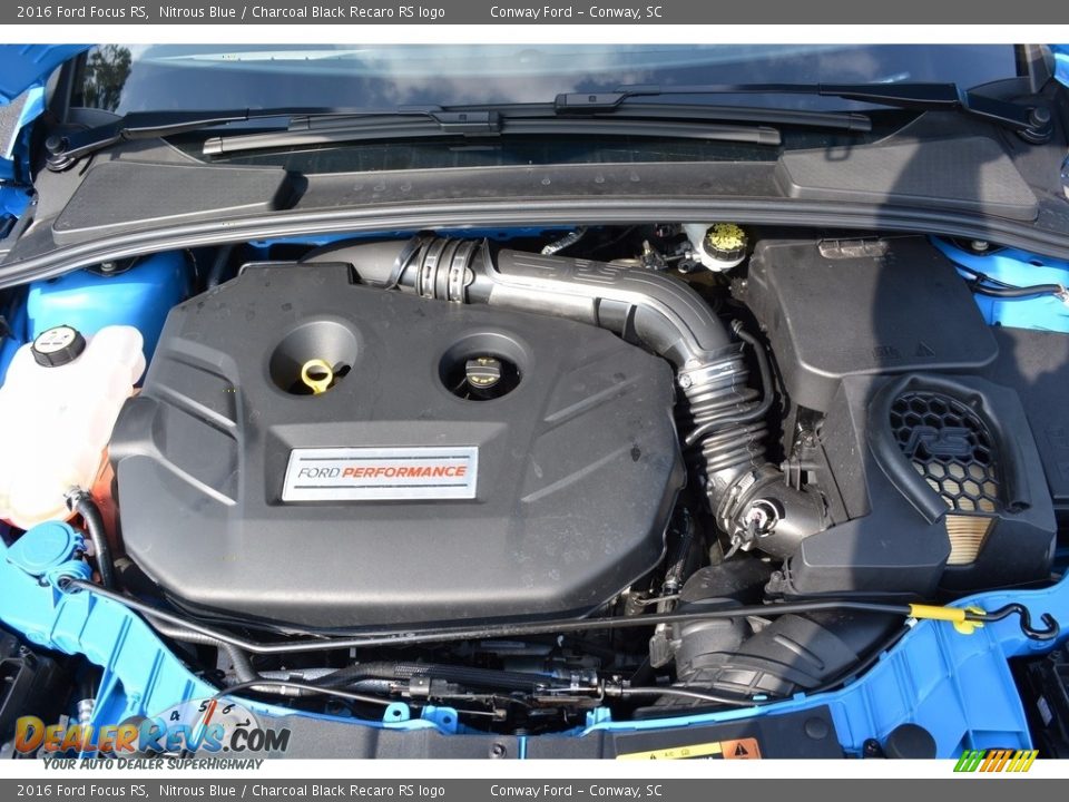 2016 Ford Focus RS Nitrous Blue / Charcoal Black Recaro RS logo Photo #15