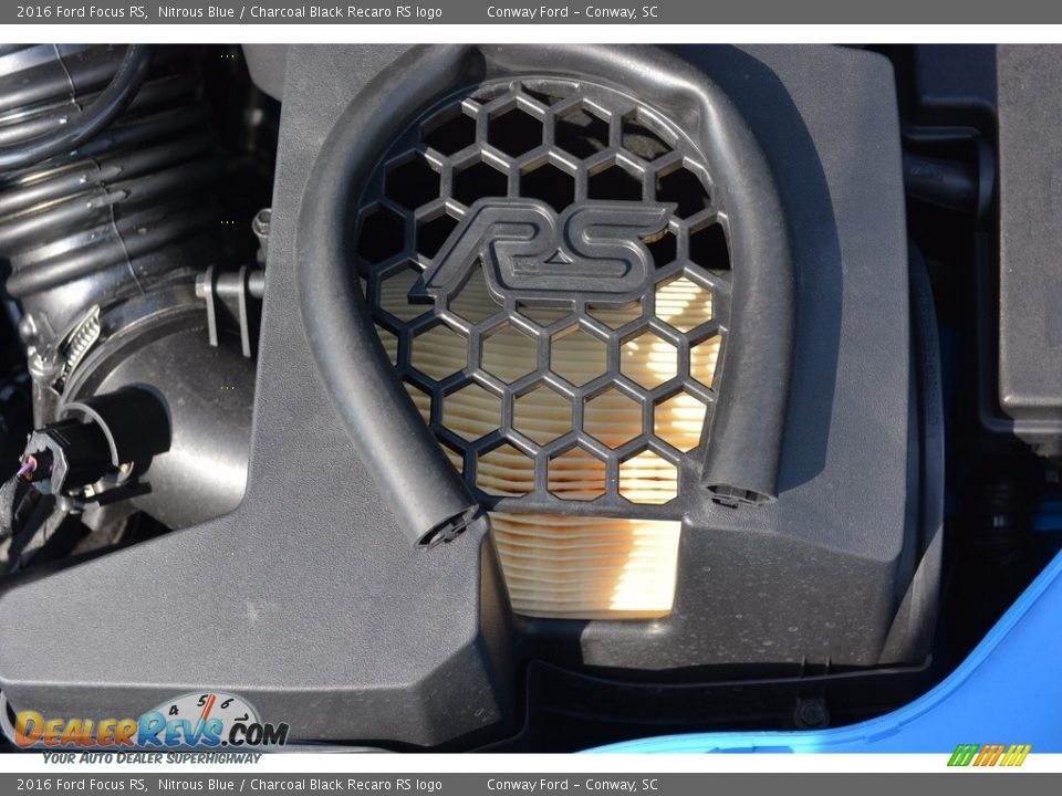 2016 Ford Focus RS Nitrous Blue / Charcoal Black Recaro RS logo Photo #16