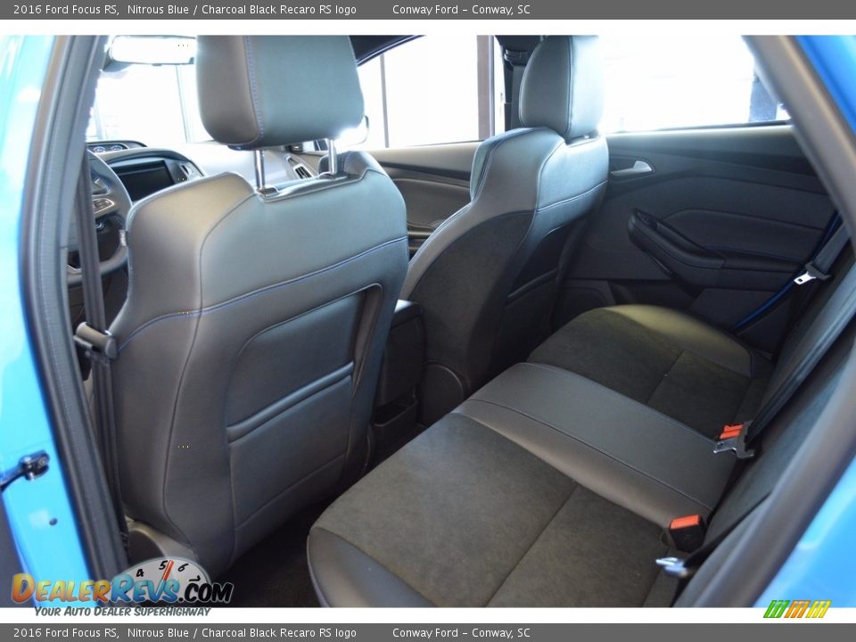 2016 Ford Focus RS Nitrous Blue / Charcoal Black Recaro RS logo Photo #24