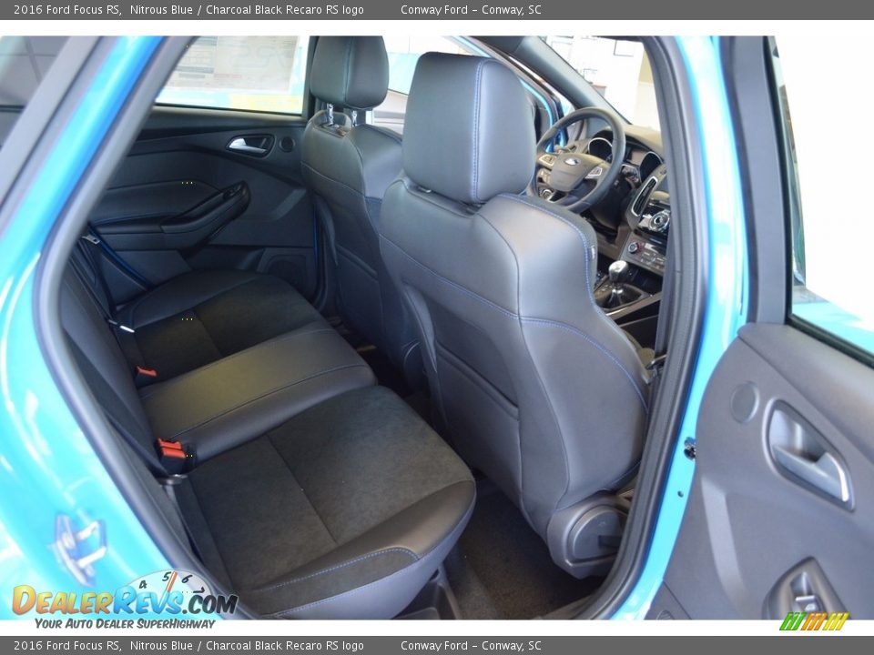 2016 Ford Focus RS Nitrous Blue / Charcoal Black Recaro RS logo Photo #26