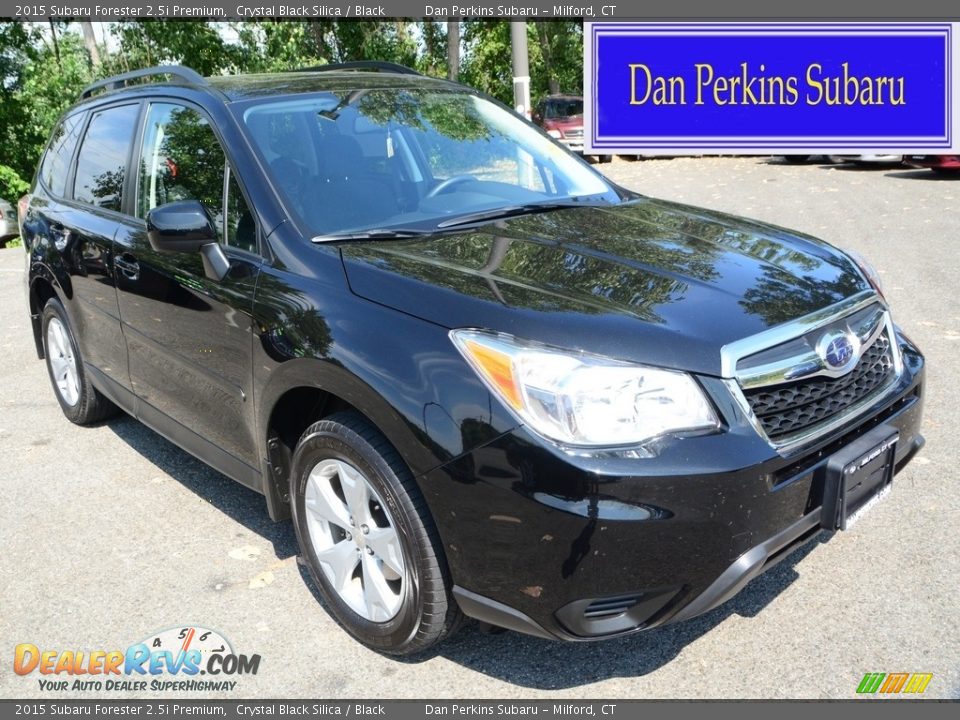 2015 Subaru Forester 2.5i Premium Crystal Black Silica / Black Photo #1