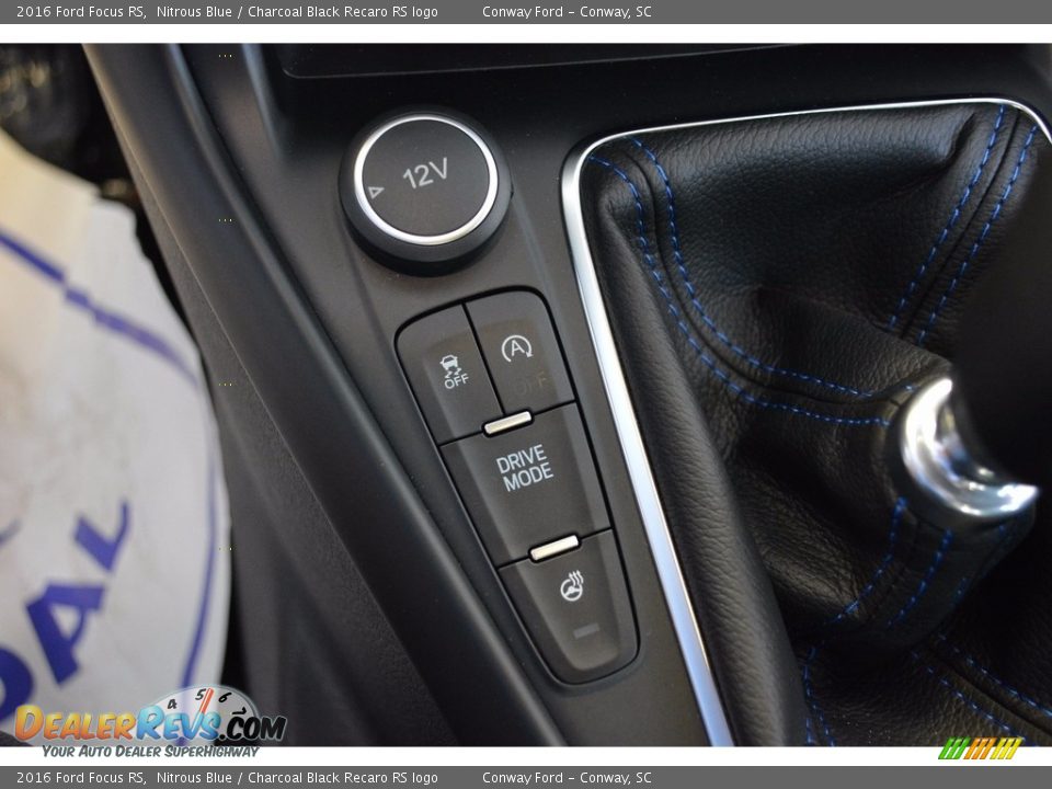 2016 Ford Focus RS Nitrous Blue / Charcoal Black Recaro RS logo Photo #35