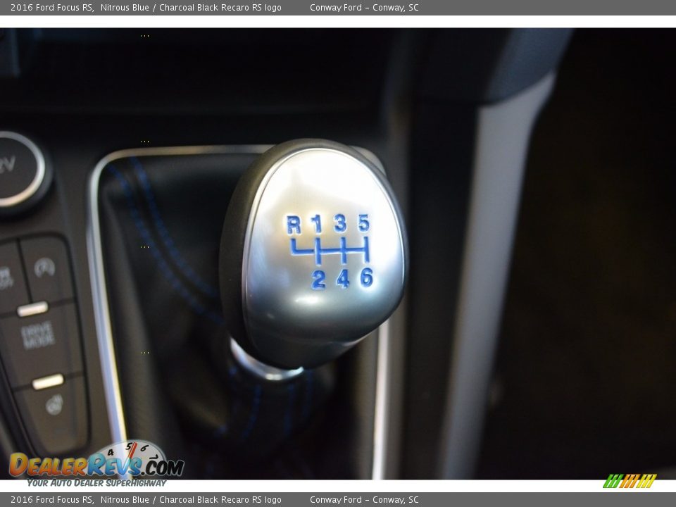 2016 Ford Focus RS Nitrous Blue / Charcoal Black Recaro RS logo Photo #36