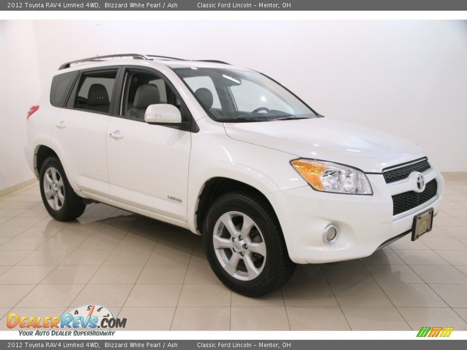 2012 Toyota RAV4 Limited 4WD Blizzard White Pearl / Ash Photo #1