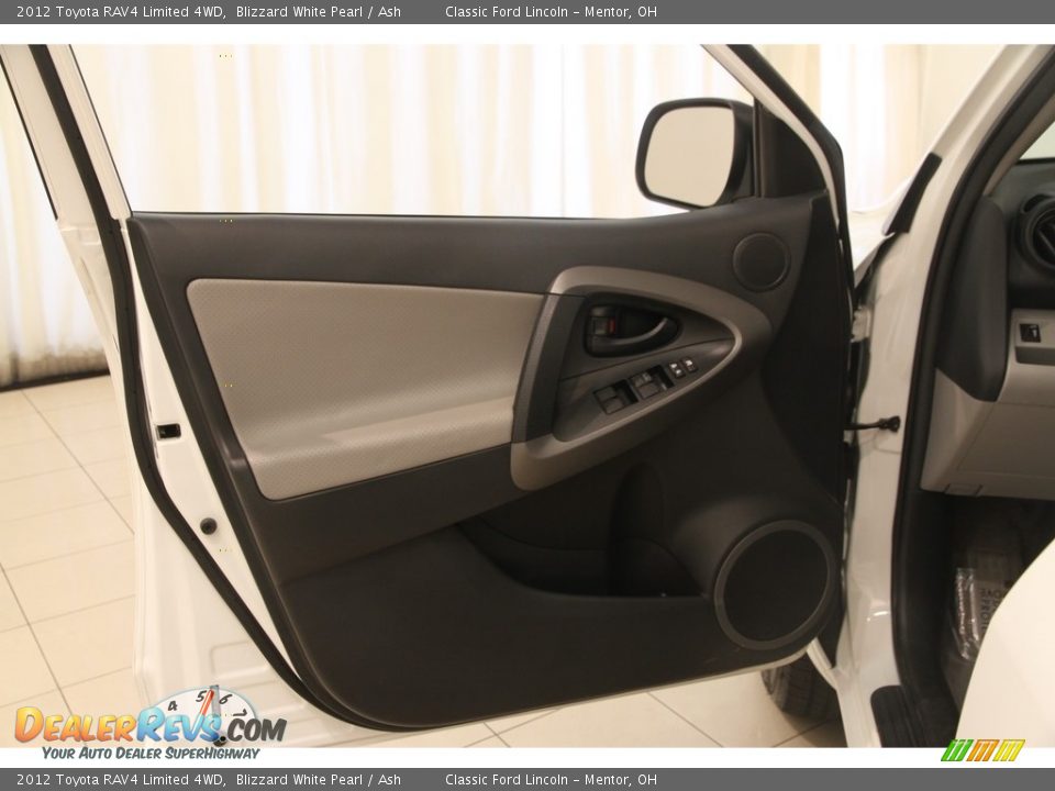 2012 Toyota RAV4 Limited 4WD Blizzard White Pearl / Ash Photo #4