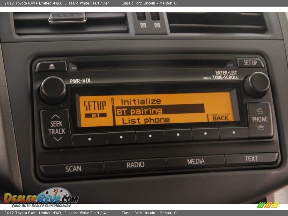 2012 Toyota RAV4 Limited 4WD Blizzard White Pearl / Ash Photo #10