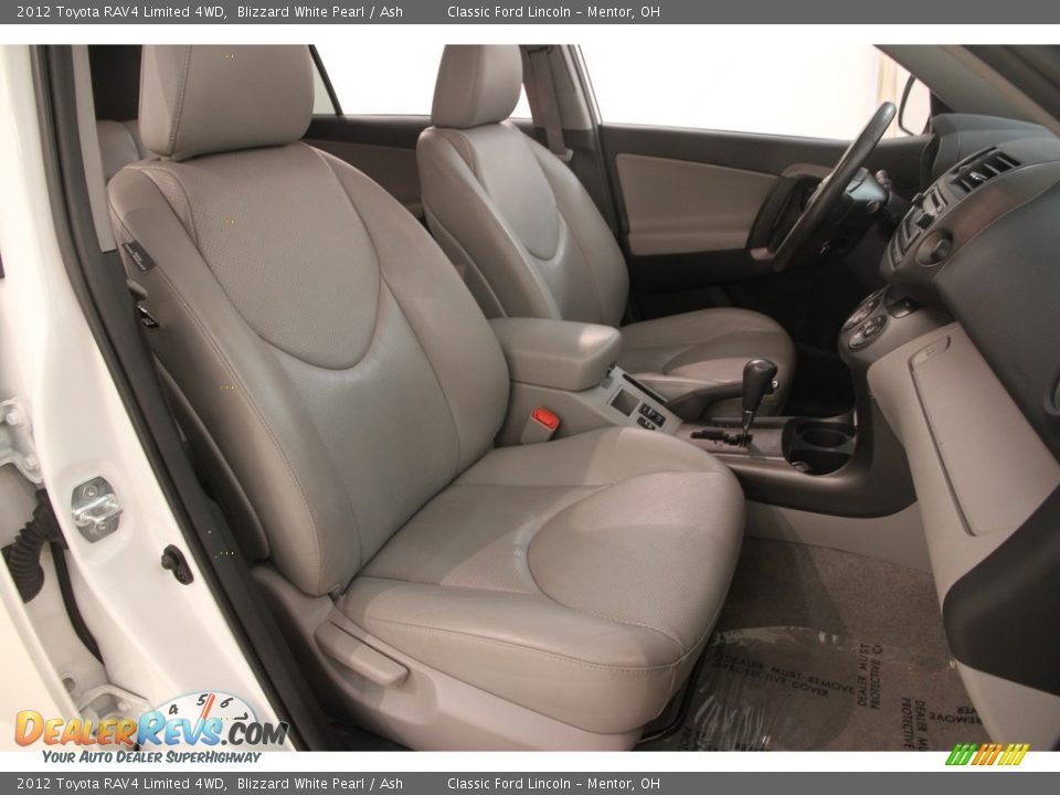2012 Toyota RAV4 Limited 4WD Blizzard White Pearl / Ash Photo #13