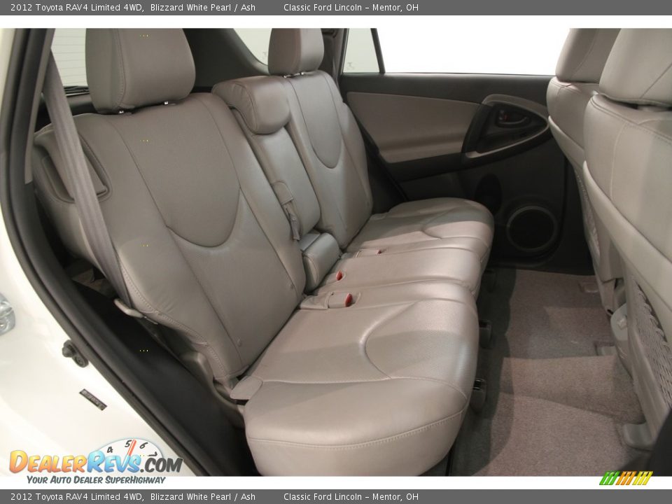2012 Toyota RAV4 Limited 4WD Blizzard White Pearl / Ash Photo #14